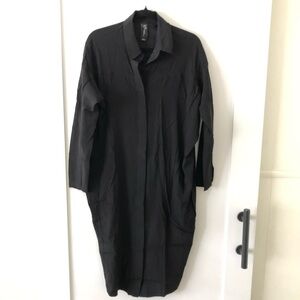 Zero Maria Cornejo Black Long Sleeve Dress 4